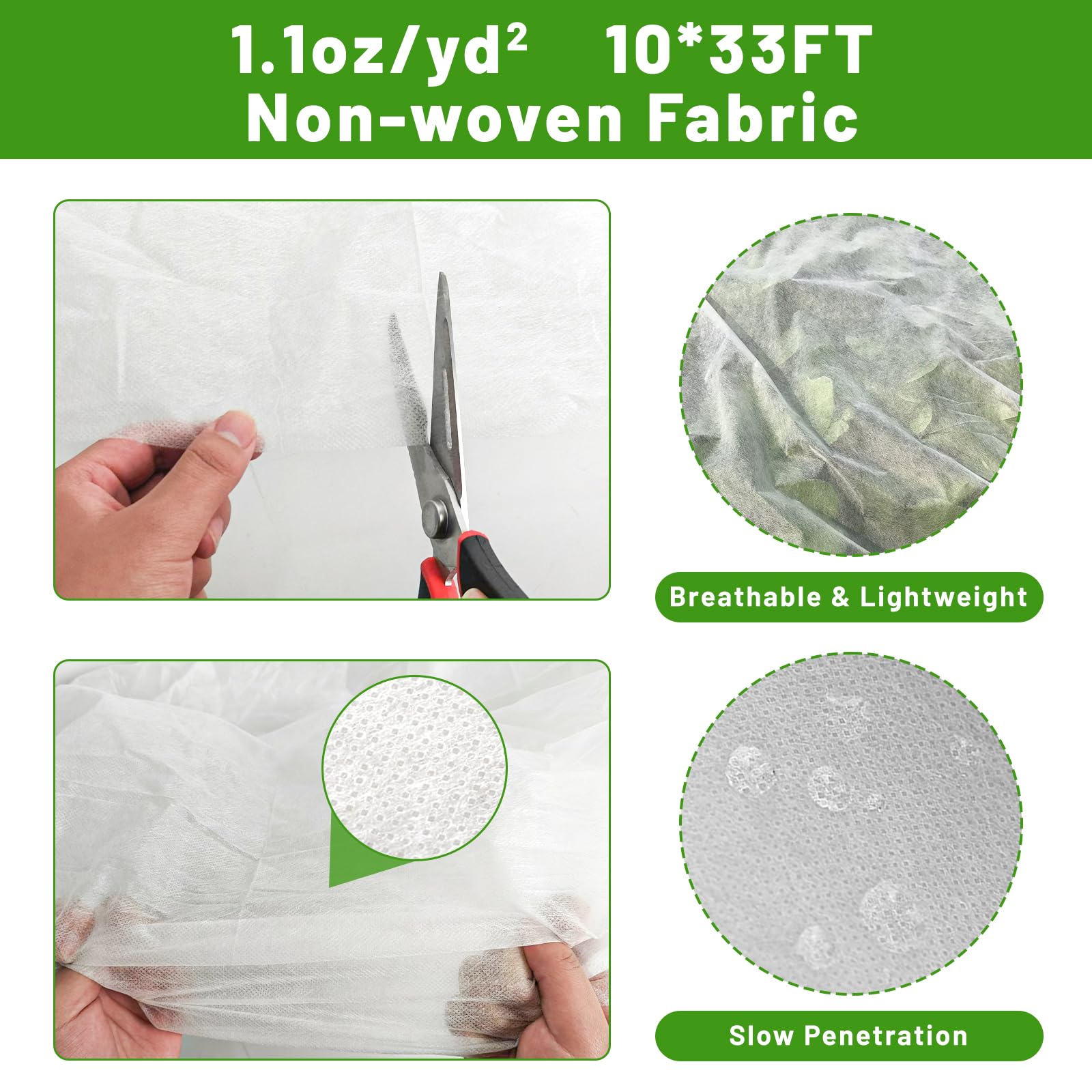 SnugNiture insect and bird barrier keeps backyard plants safe from pests.