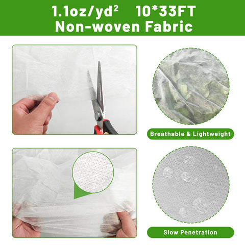 SnugNiture insect and bird barrier keeps backyard plants safe from pests.