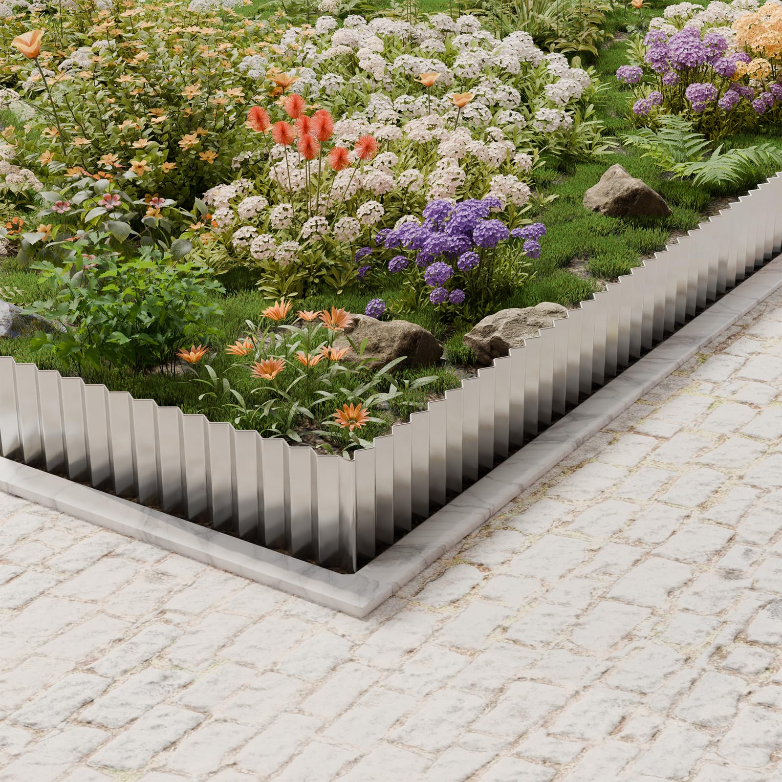 SnugNiture metal border roll close-up highlights a safe hemmed edge.