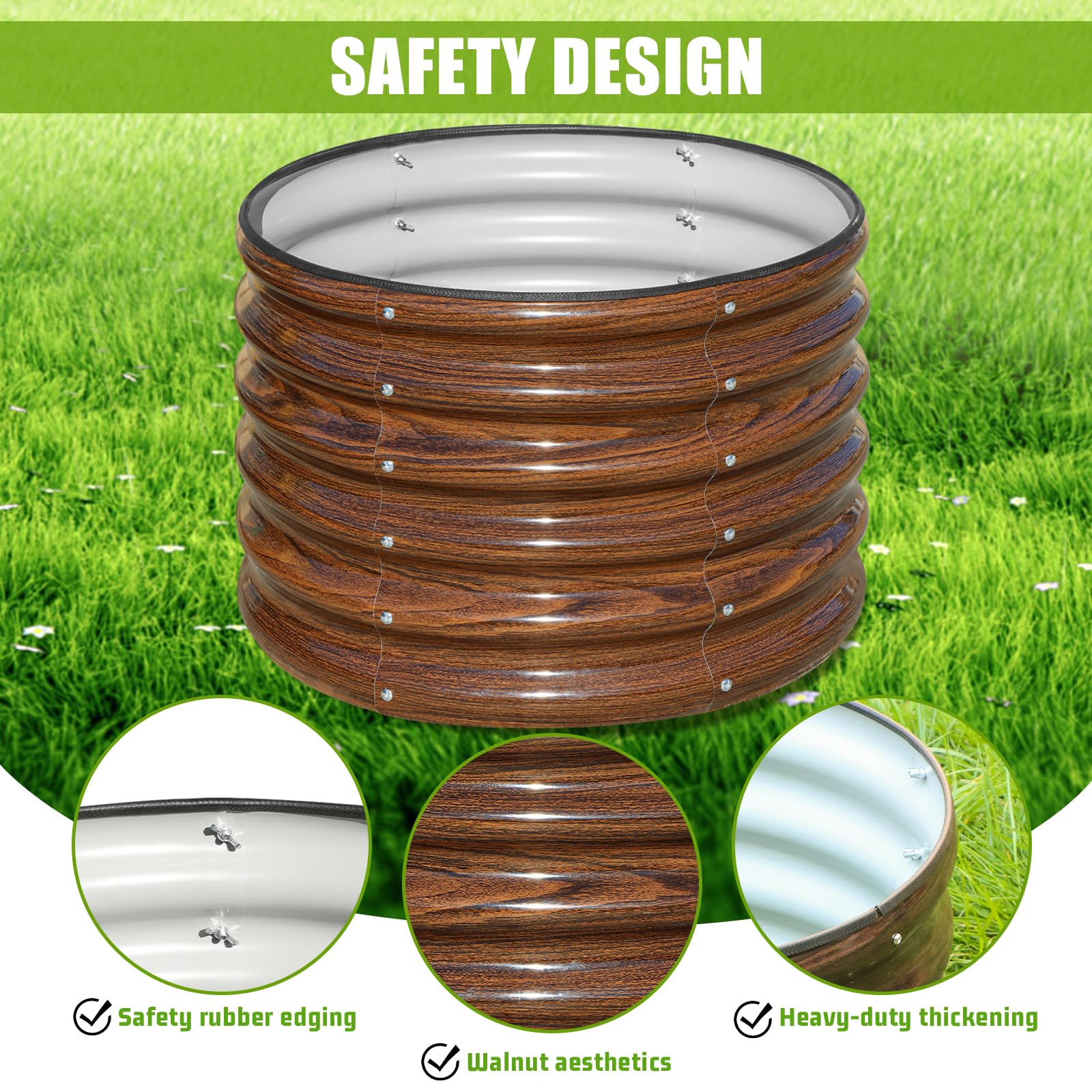SnugNiture open-base design improves drainage and reduces water buildup.