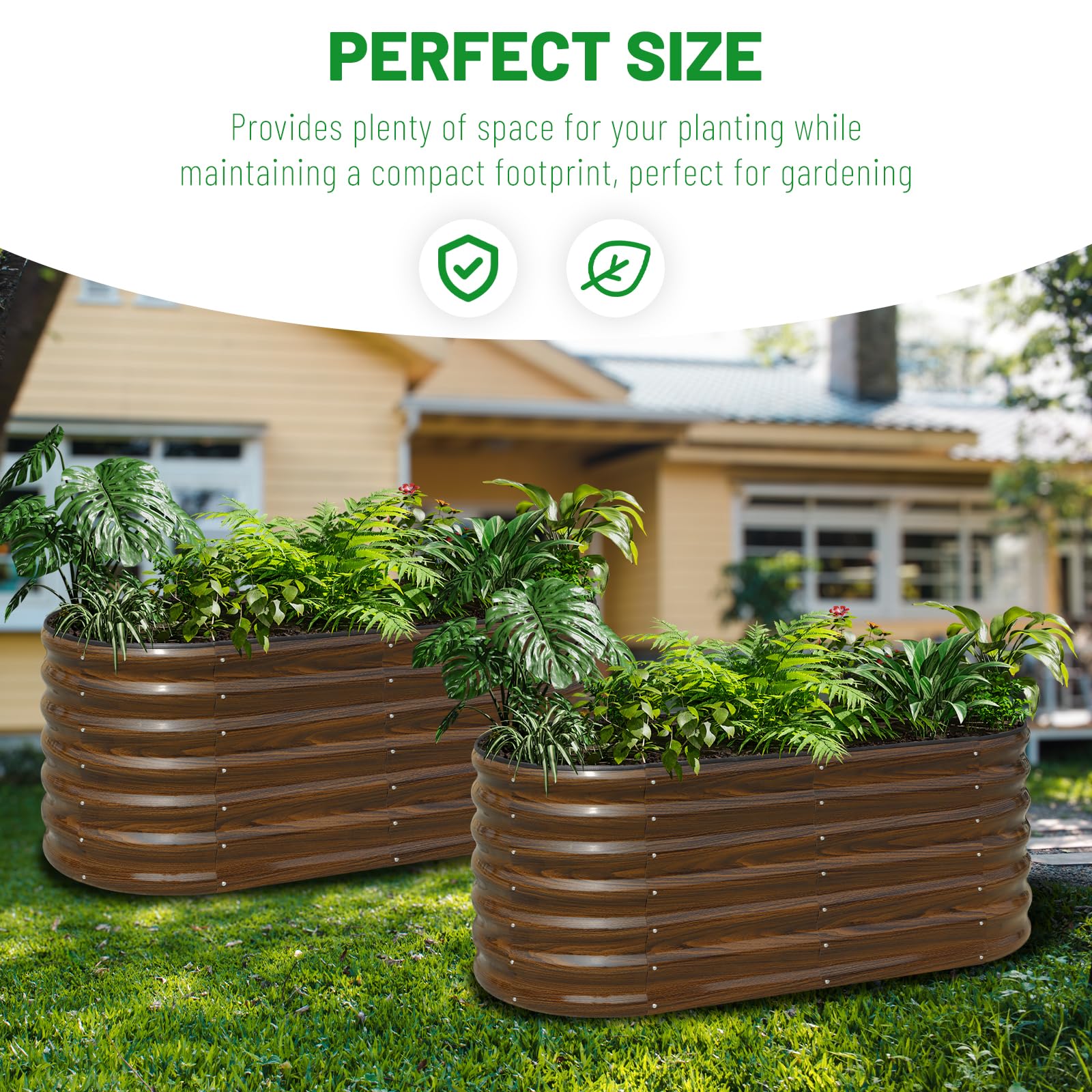 SnugNiture raised bed filled with vegetables for versatile planting