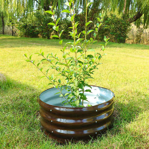 SnugNiture bed used for flowers adds elegant garden accents.