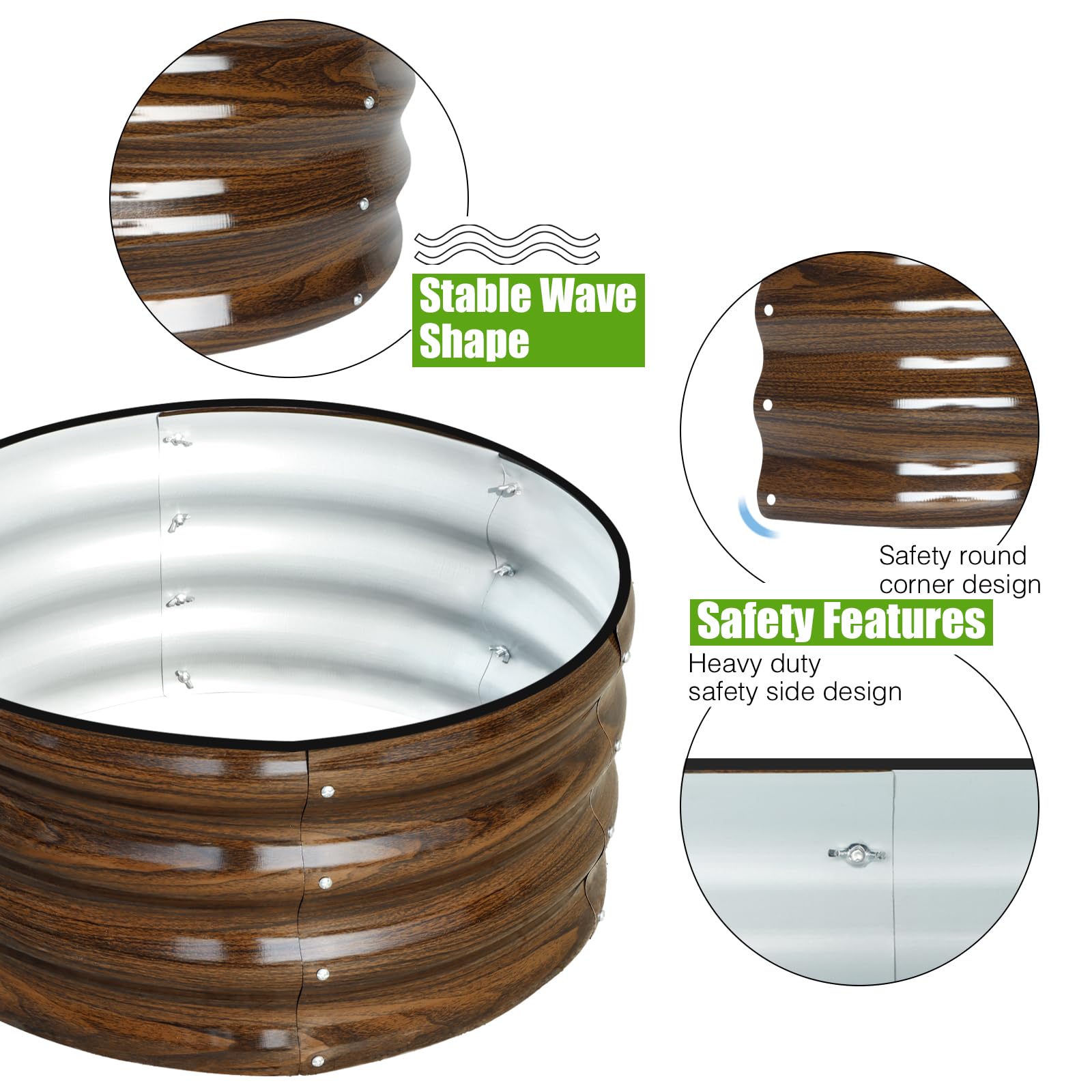 SnugNiture open-bottom bed enables drainage and healthier root growth.