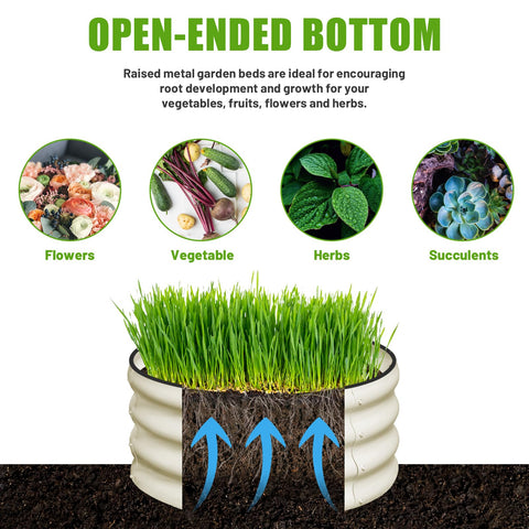 SnugNiture white finish garden bed complements outdoor decor