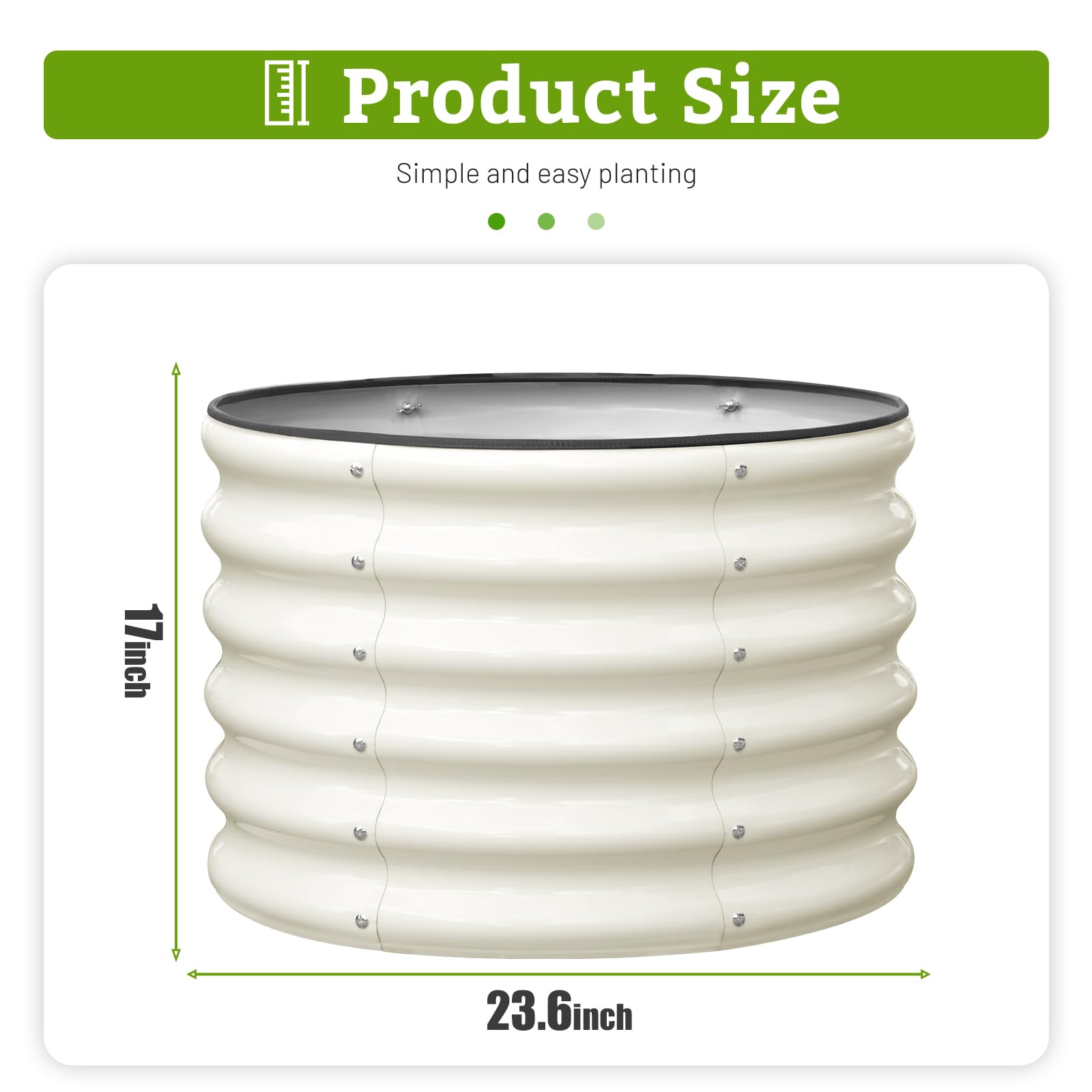 SnugNiture open-base round bed promotes drainage and soil health