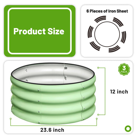 Round garden bed area ideal for vegetables or flowers by SnugNiture