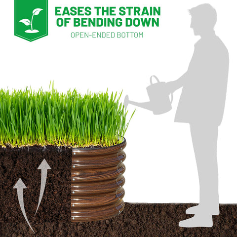 SnugNiture safety rubber edging protects hands and edges during gardening.