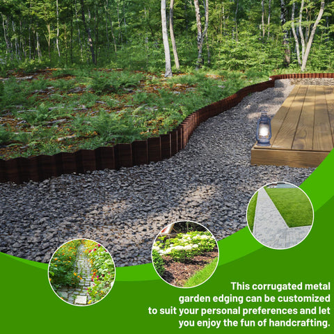 SnugNiture yard border with hemmed edge enhances safety and appearance.