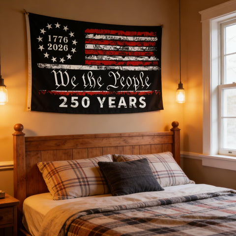 Snungee 250 Year flag 3x5 with brass grommets for secure hanging