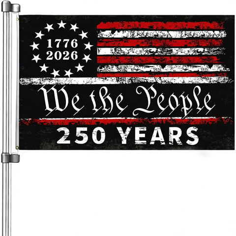 Snungee 250 Year flag 3x5 unfurled with bold stars and stripes for outdoor display
