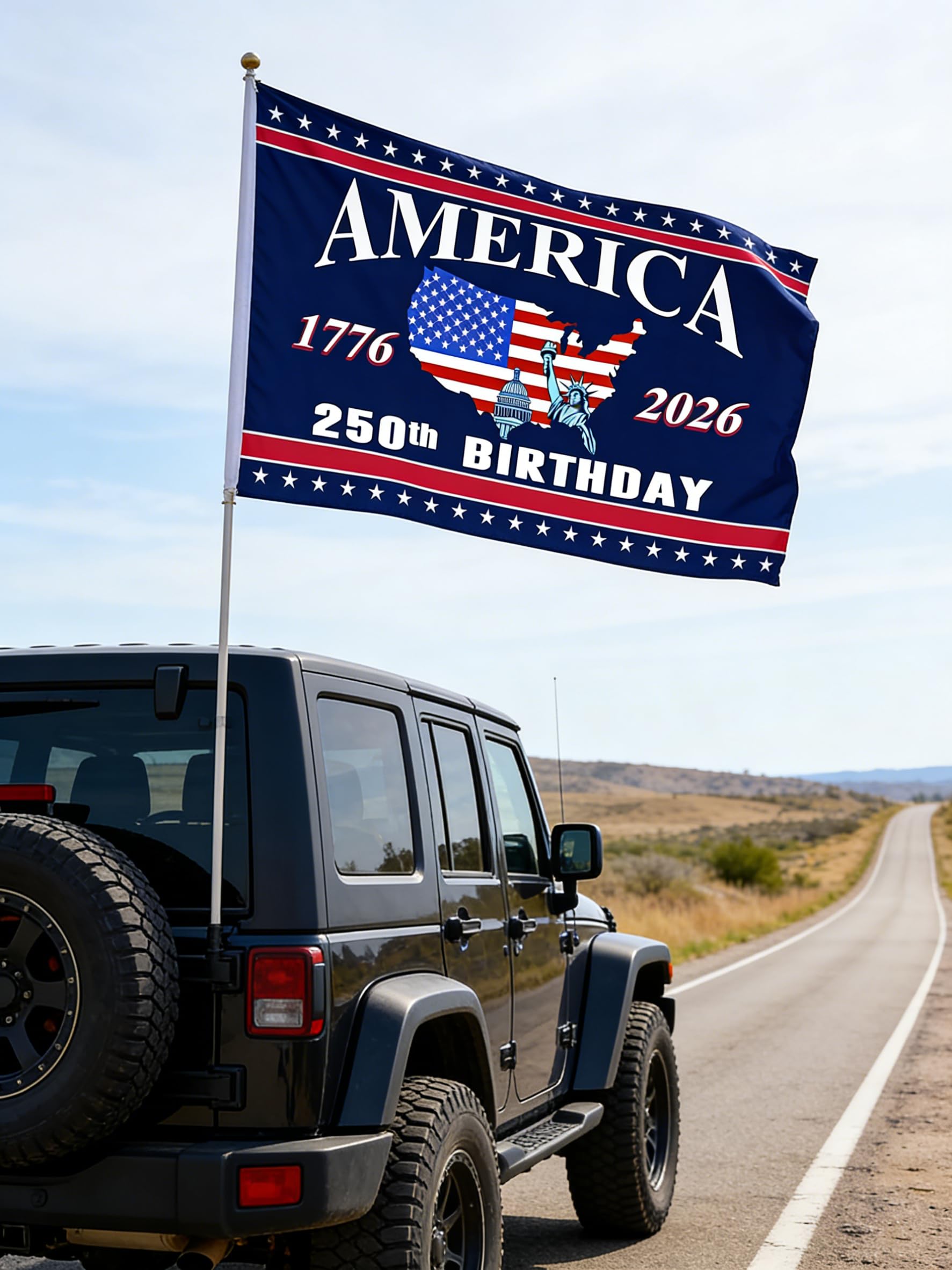Snungee flag with reinforced stitching for lasting outdoor durability