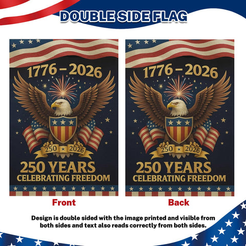 Snungee double-sided print eagle flag detail ideal for garden or yard