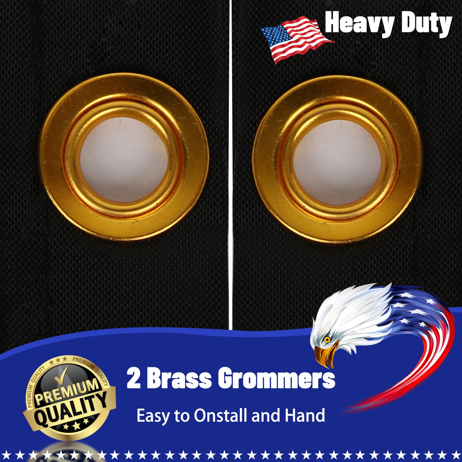 Snungee 250th anniversary flag brass grommets enable secure mounting on poles or walls