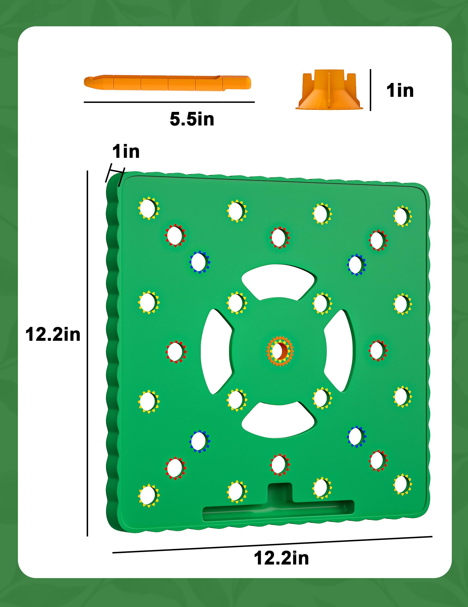 Snurfado Seed Spacer Tool aiding weed control by exposing gaps