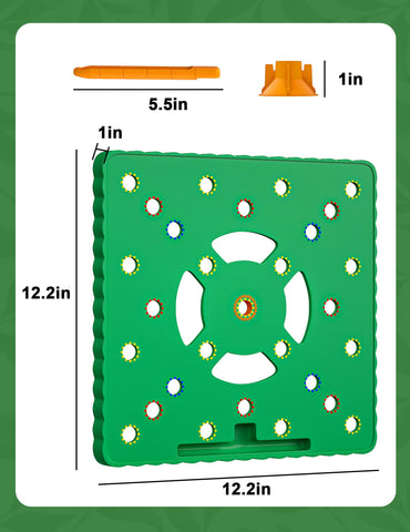 Snurfado Seed Spacer Tool aiding weed control by exposing gaps