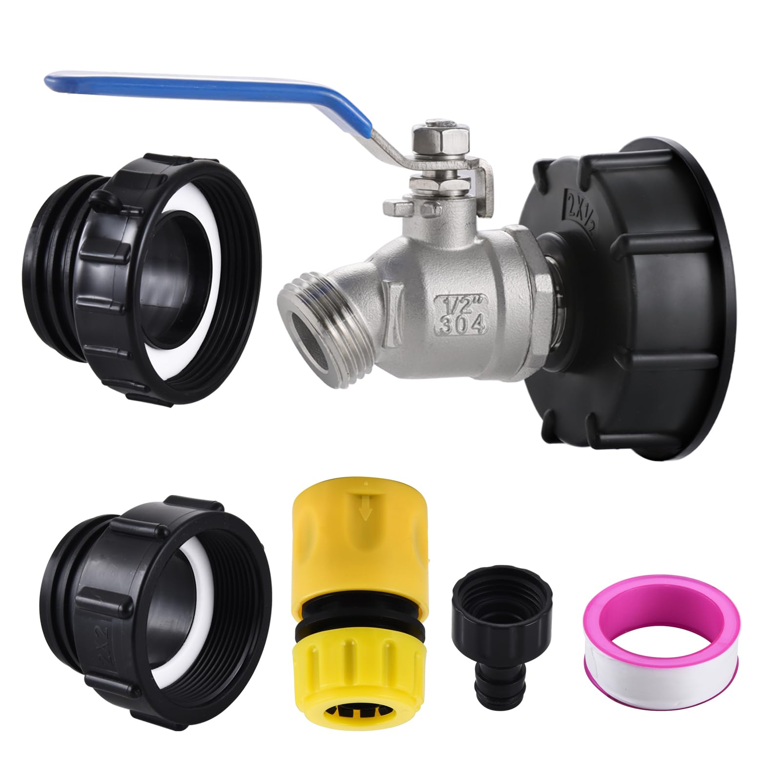 SNUTUYA 3-in-1 IBC tote adapter for quick container connections.