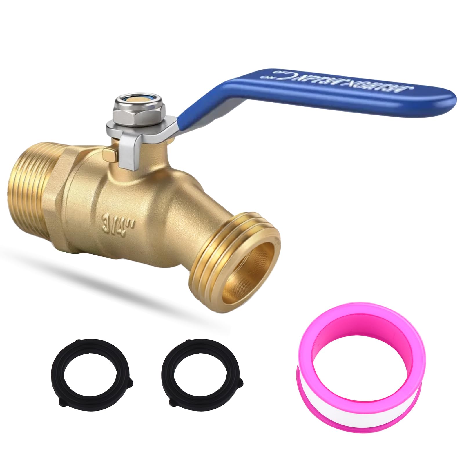 SNUTUYA brass hose bib with 3/4in NPT inlet for durable outdoor supply