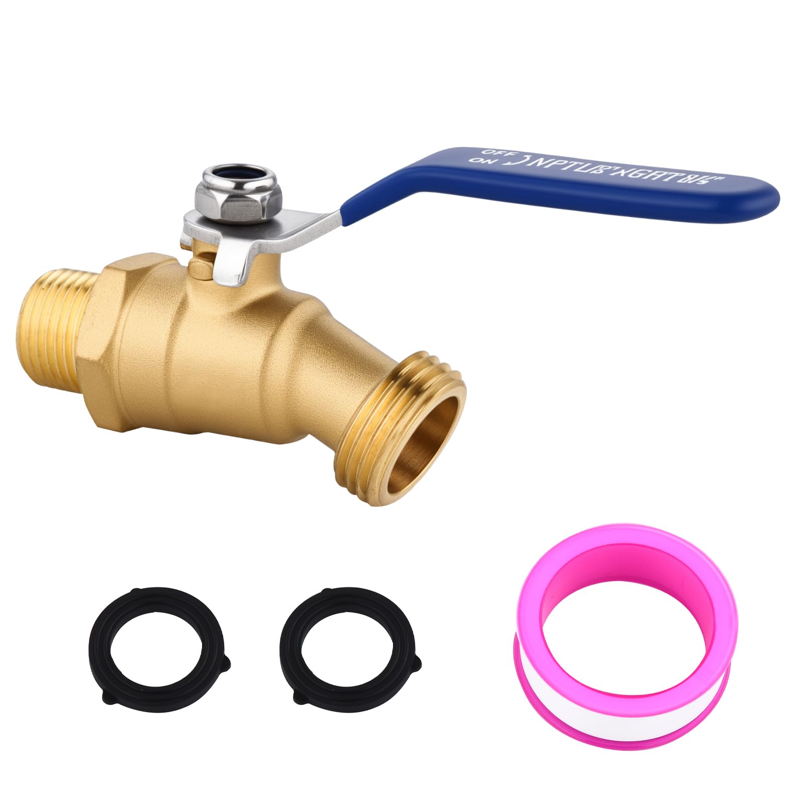 SNUTUYA brass hose bib provides durable outdoor spigot for heavy-duty garden use.