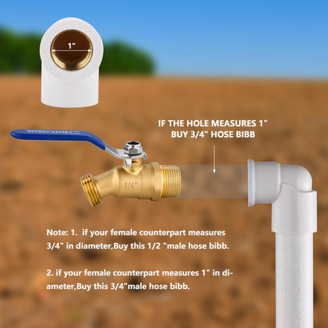 SNUTUYA brass hose bib sturdy body resists corrosion for long outdoor use