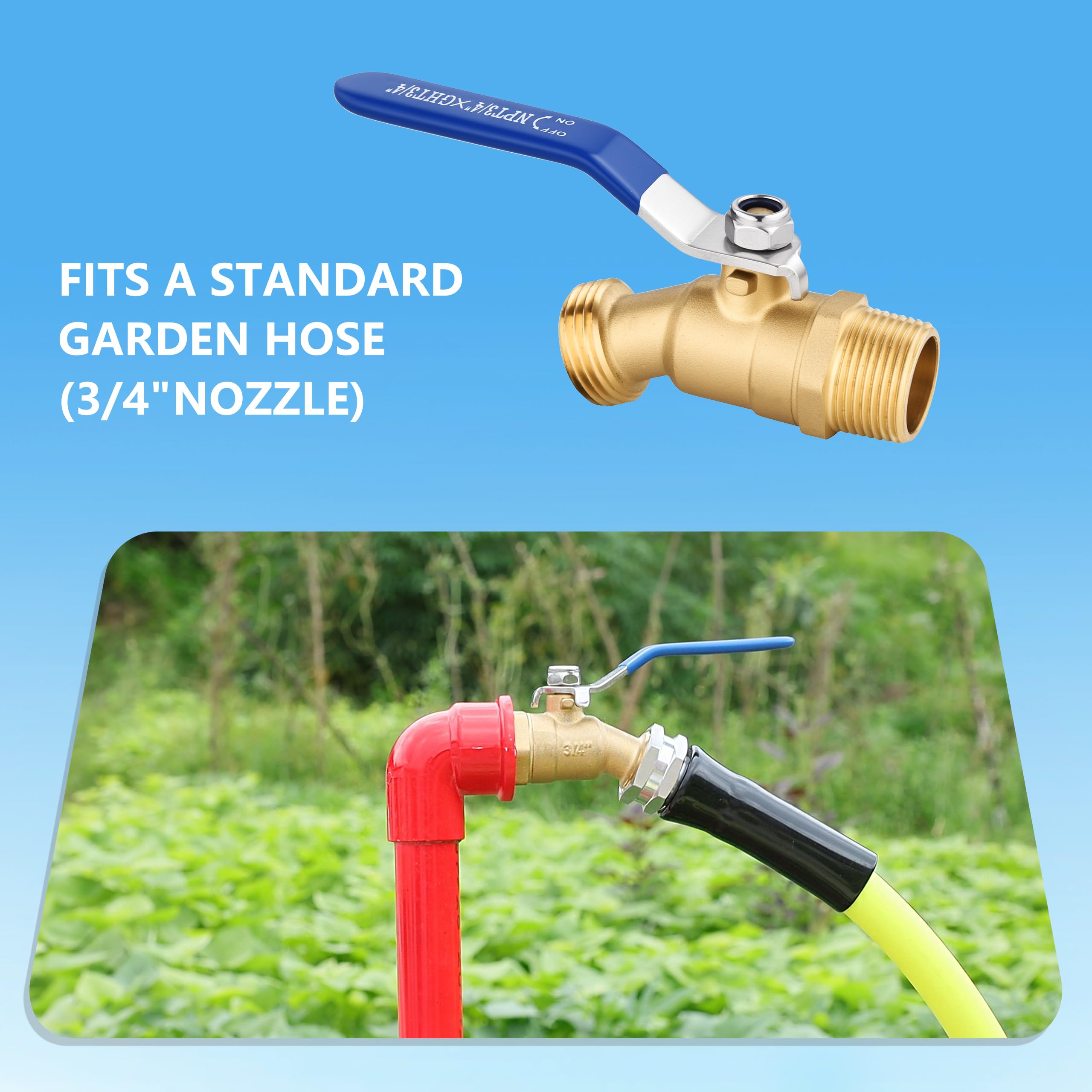 SNUTUYA car wash spigot enables easy high-flow rinsing