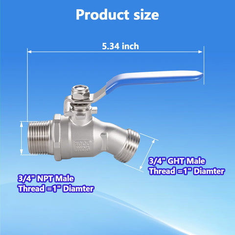 SNUTUYA heavy-duty outdoor faucet inlet showcases a robust build for long lasting water supply.