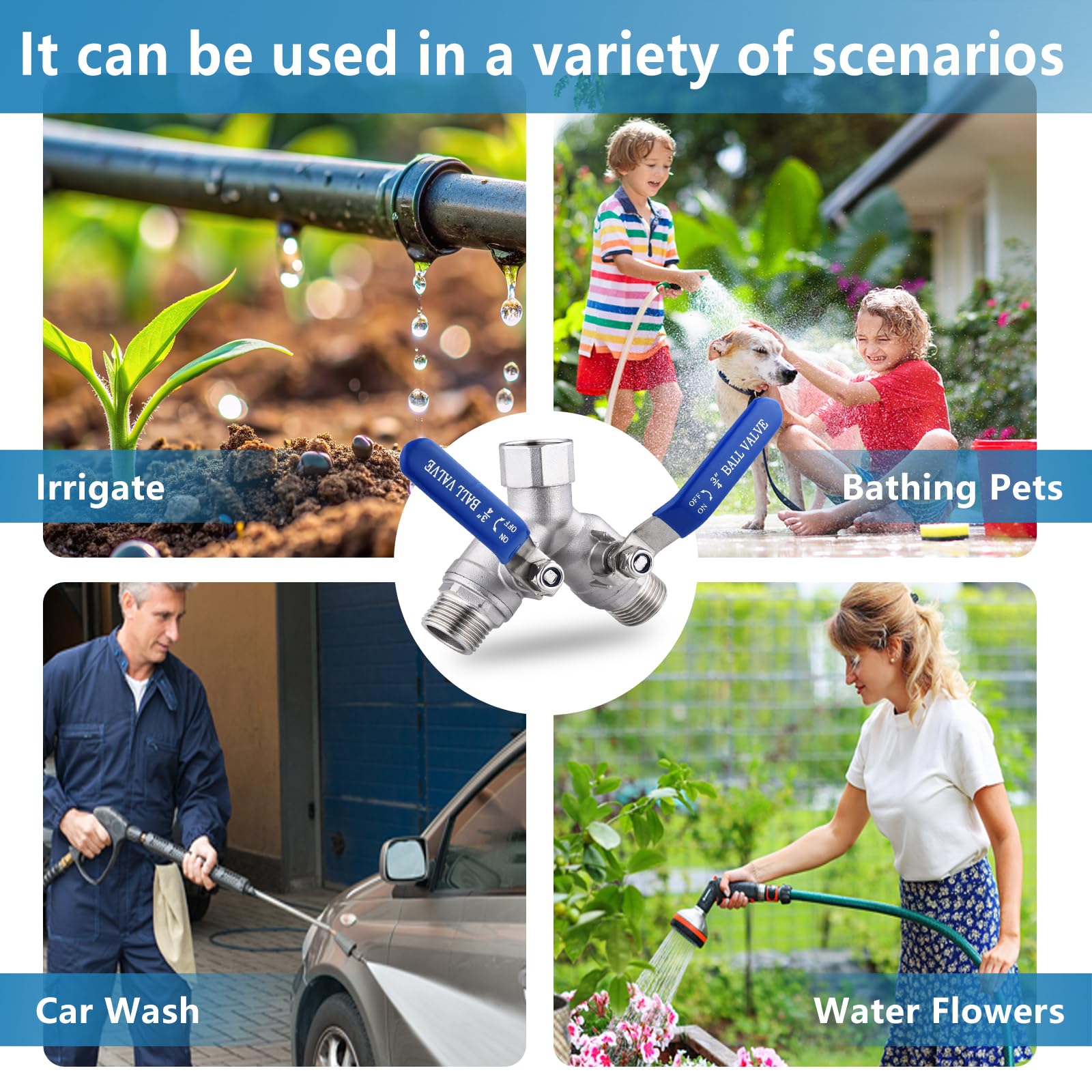 SNUTUYA heavy-duty water-flow design reduces resistance for more water.