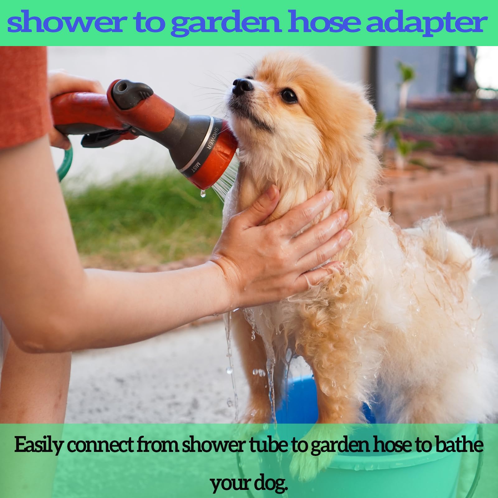 SNUTUYA packaging contents kit for garden hose to shower adapter