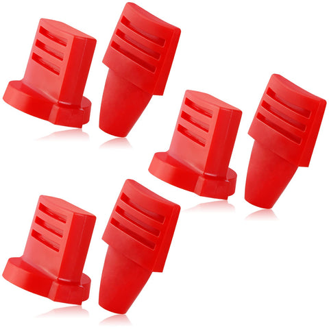 SOAJEE throttle knob kit red close-up for fit inspection.