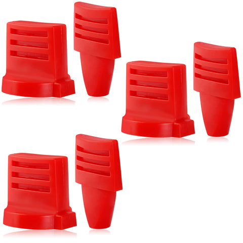 SOAJEE throttle knob kit in red, front view for quick replacement.