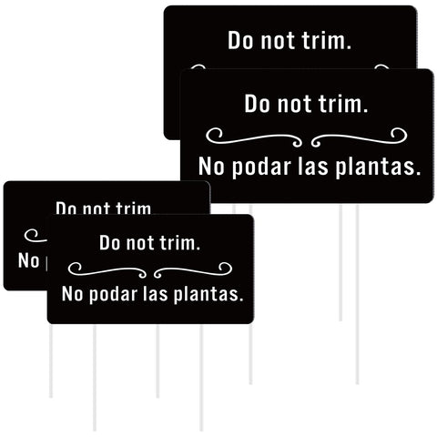 Soaoo corrugated plastic yard sign 6x3 inch with durable black finish.