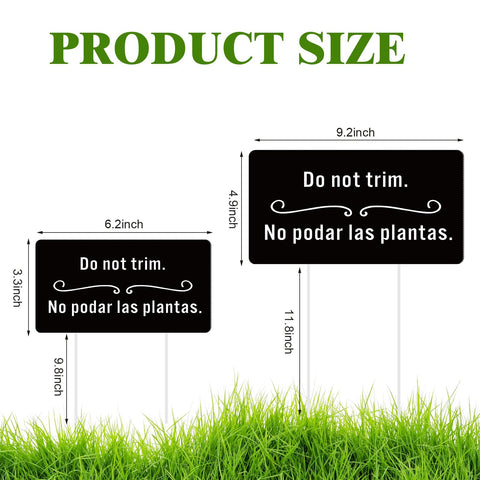 Soaoo corrugated yard sign 9x4 inch for clear outdoor labeling.