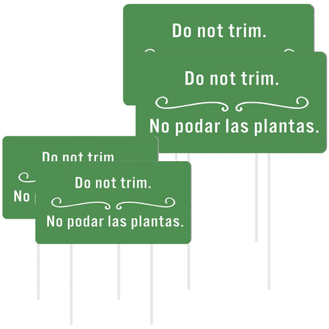 Soaoo corrugated yard sign 6-2x3 inches in green for easy garden labeling.