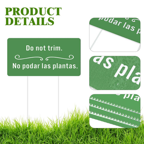 Soaoo corrugated yard sign 9-2x4-9 inches in green for larger labeling.