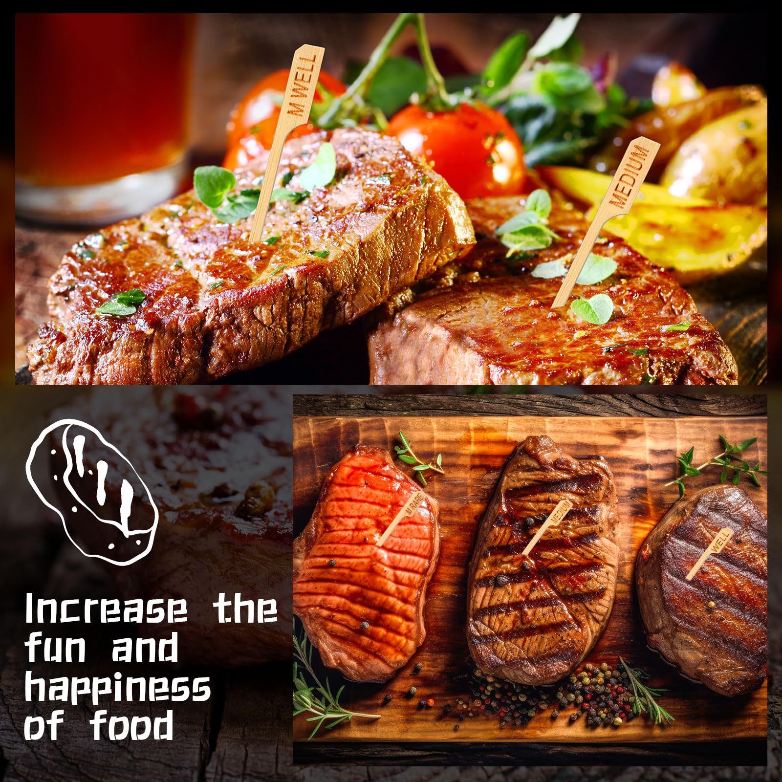 Soaoo versatile skewers substitute toothpicks while adding a touch of ambiance to gatherings.