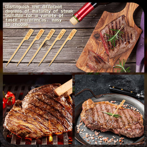 Soaoo flat-handle design provides easy grip while piercing food