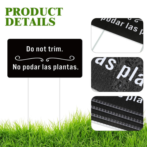 Soaoo yard sign stakes 9-8 inch provide sturdy garden support.