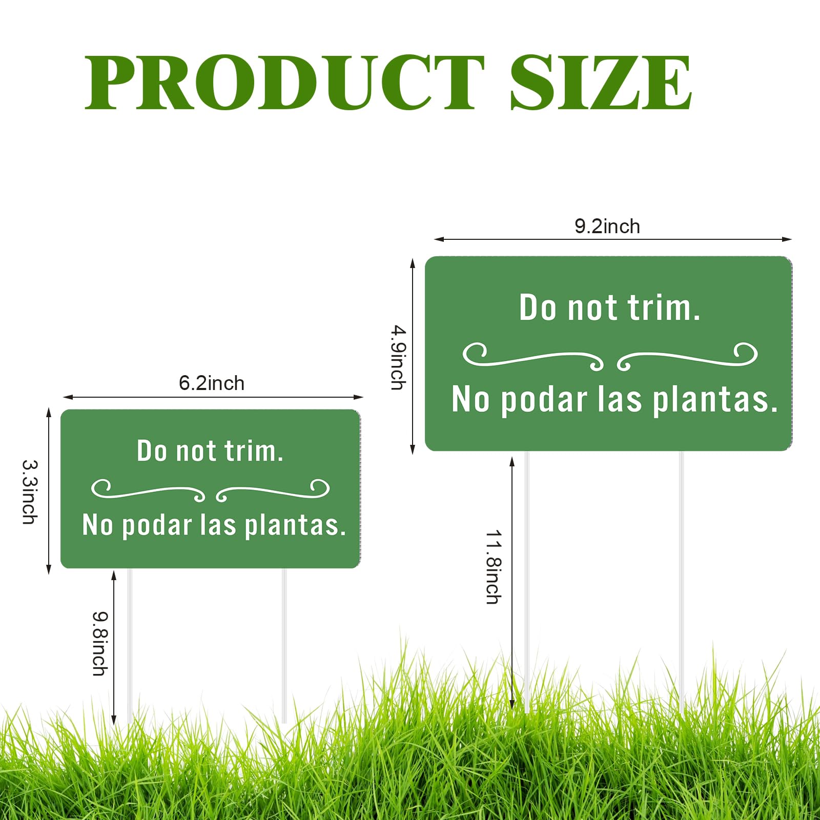 Soaoo yard sign stakes included for stable outdoor placement.