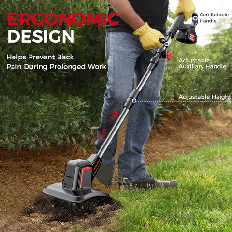 SOARFLY cordless design lets you tend gardens anywhere.