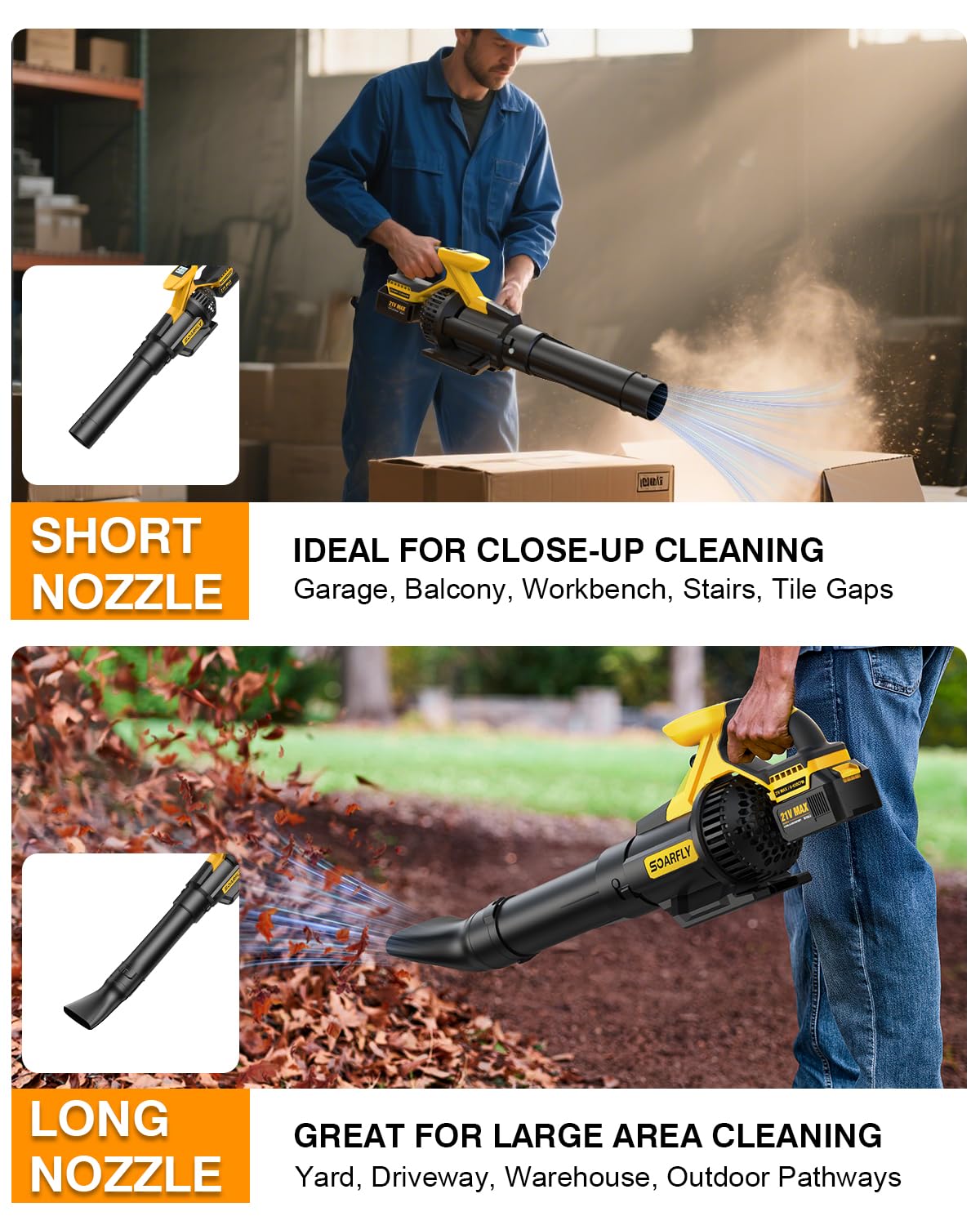 Lightweight, cordless design reduces fatigue during extended use.