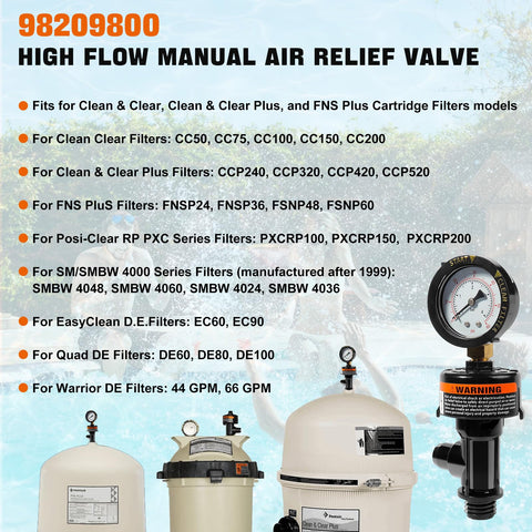 SOASEMBE 98209800 compatible filter series image highlights Pentair compatibility.