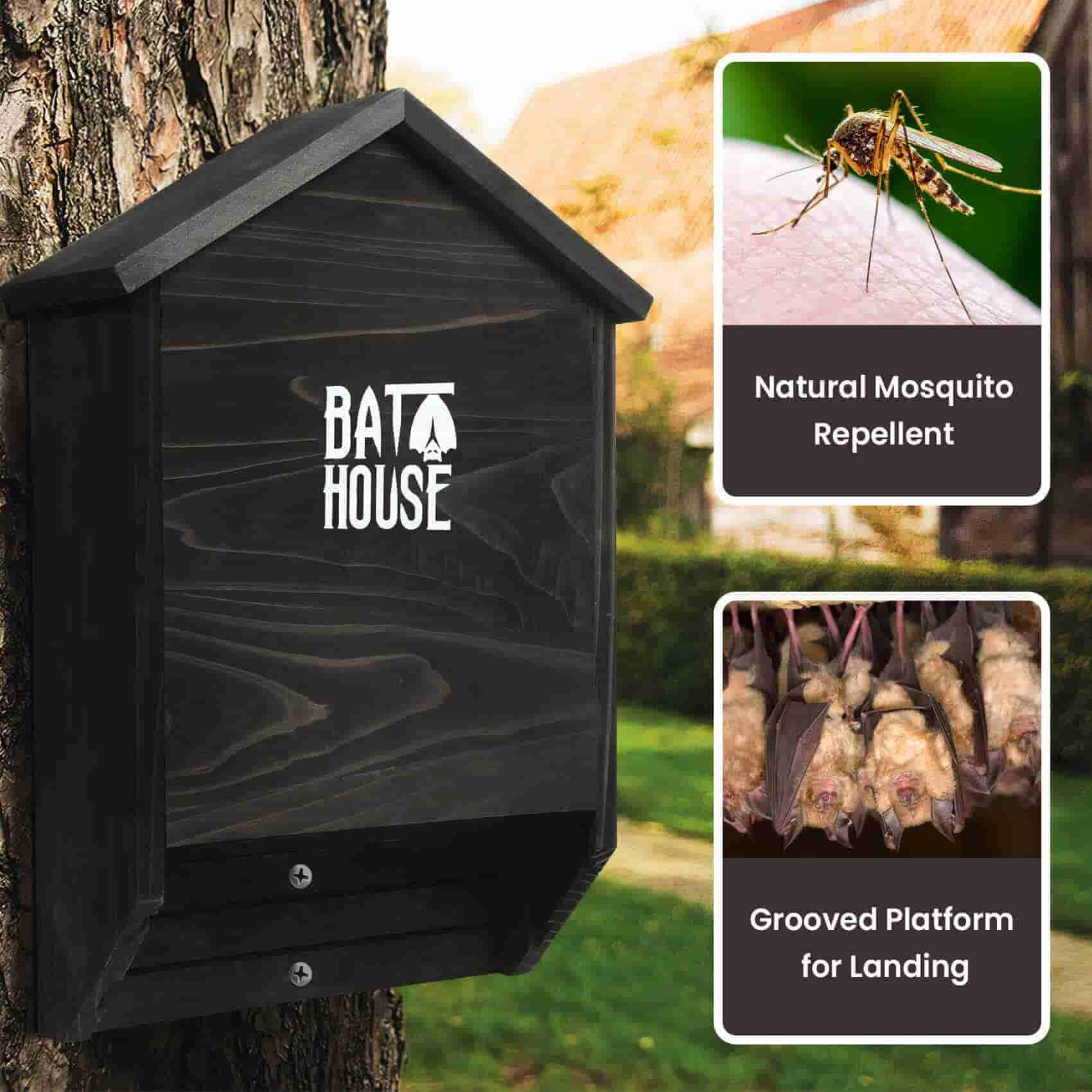 Sobalai bat house natural wood durability for long outdoor use and weather resistance.