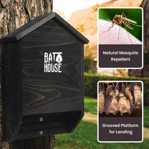 Sobalai bat house natural wood durability for long outdoor use and weather resistance.