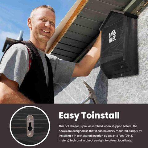 Sobalai bat house tree mount ready, ensuring stable outdoor placement.