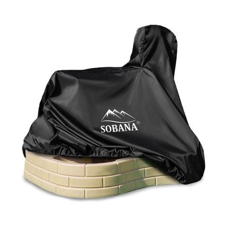 Sobana kids water table cover front view protects the pond from debris and sun.