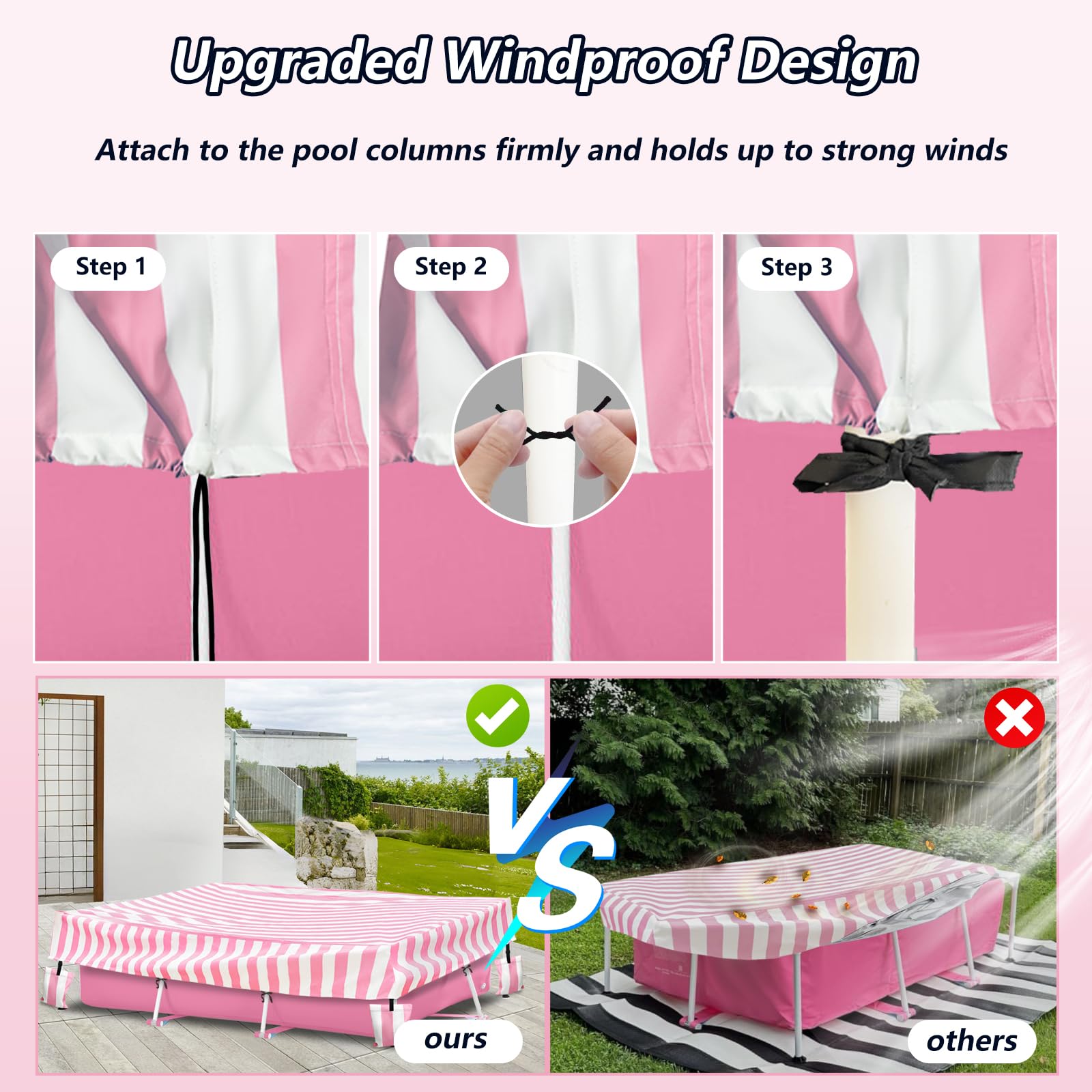 Sobana all-weather protection keeps leaves and debris away from your pool