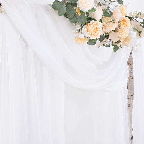 Socomi baby shower backdrop drape adds delicate, romantic tone