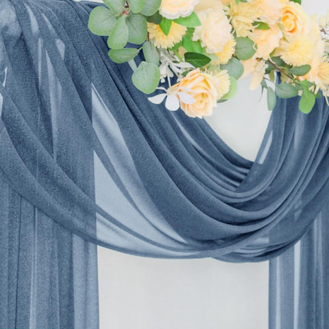 Socomi 6.5 yard arch fabric drapes smoothly for outdoor settings