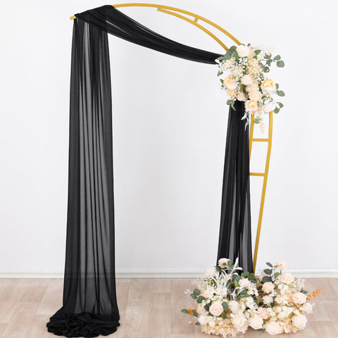 Socomi Black Sheer Window Decor diffuses light with moody ambience.