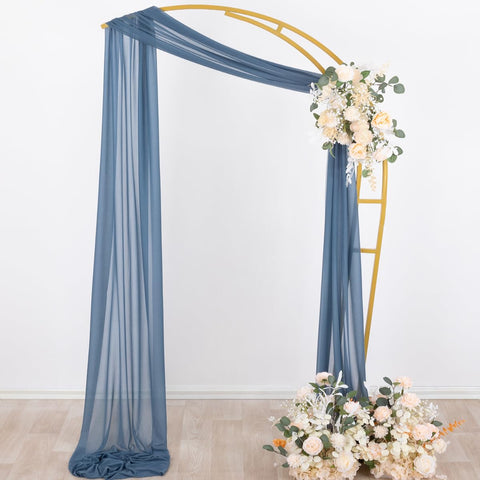 Socomi elegant dusty blue drape suitable for chuppah or arch decor