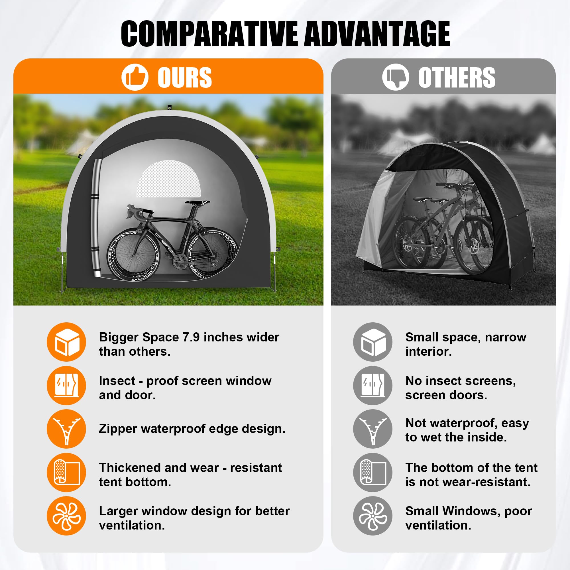 SOFFRIA interior shows roomy space for three bikes